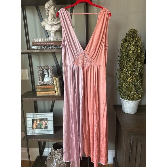 Rocky Barnes The Bright Side Dawn Slip Dress Desert Rose Womens Size Large - Picture 4 of 9